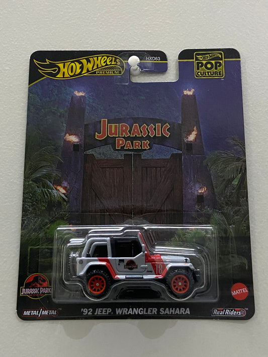 Hot Wheels Jurassic Park 92 Jeep Wrangler Sahara